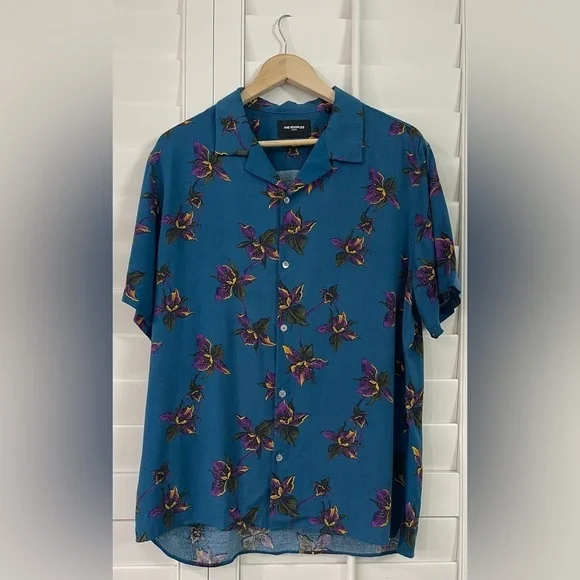 The Kooples Hawaiian Floral Print Shirt - Picture 2 of 8